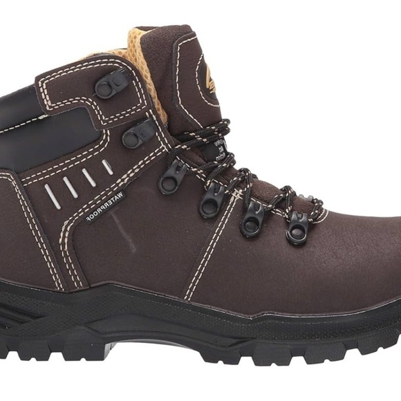 Avenger Brown Leather Boots with Rugged Sole (S01) main image 6